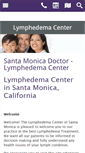 Mobile Screenshot of lymphedemacenter.com